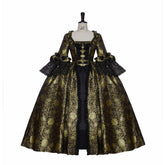 Elegant Marie Antoinette Rococo Masquerade Dress | Victorian Ball Gown for Royal Events, Cosplay & Performances - Halloweez